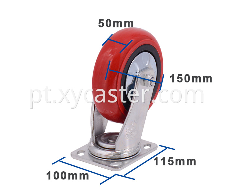 6 Inch Pvc Swivel Caster